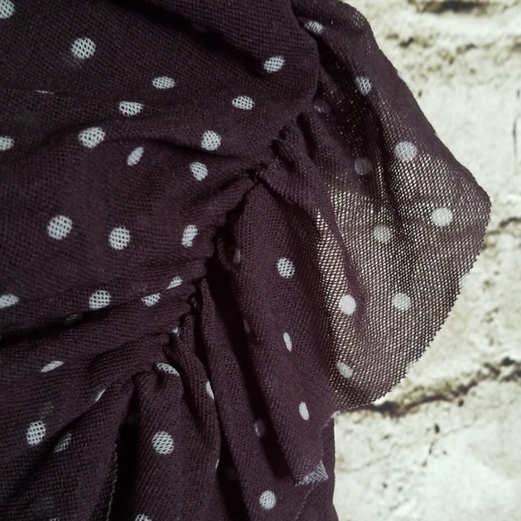 🔥NY&Co Polka Dot Ruffle Blouse - Picture 5 of 7